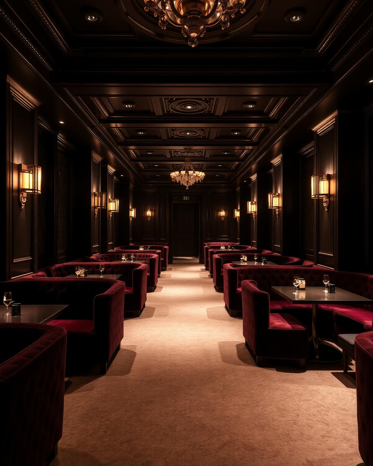 Dayre business lounge in low golden light